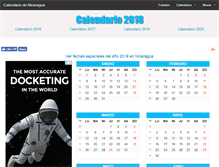 Tablet Screenshot of calendarionicaragua.com